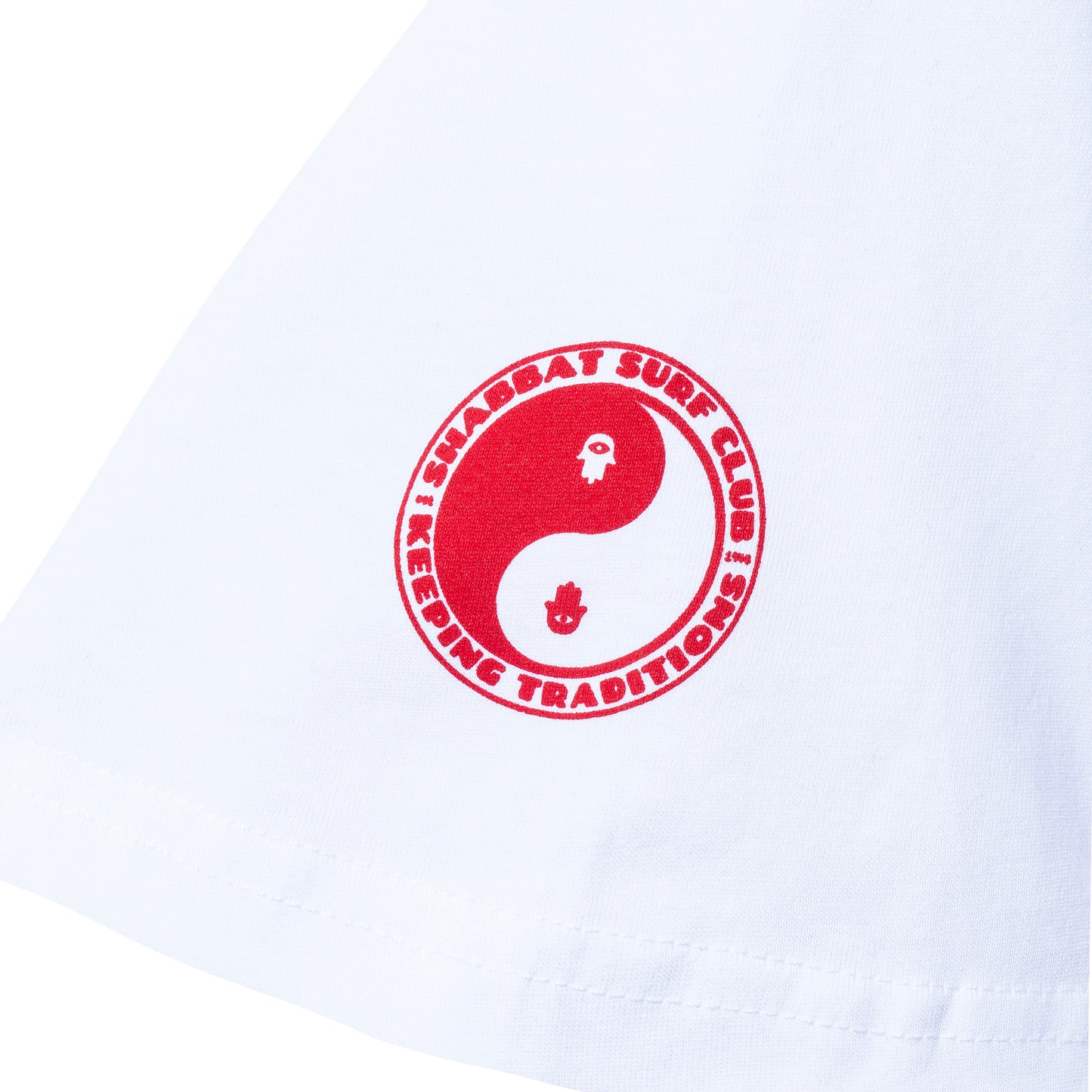 Hamas Don't Surf Tee - White