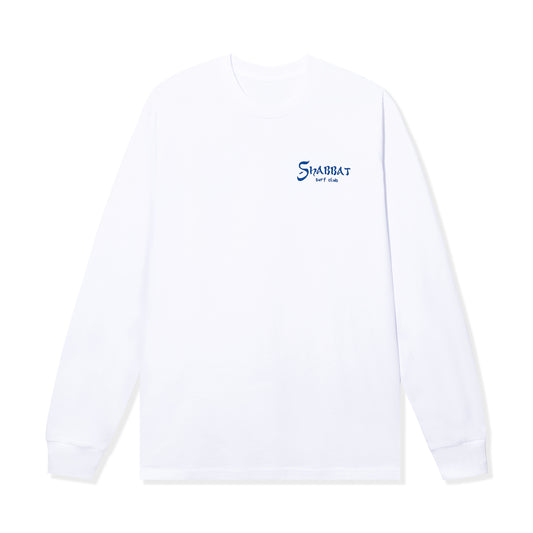 Schvitzin For A Surf Long Sleeve Tee - White