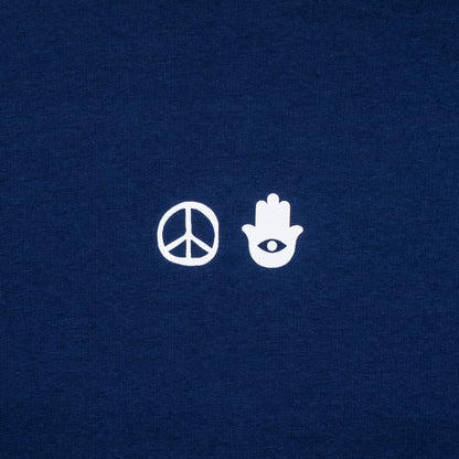Peace Hoodie - Cobalt Blue
